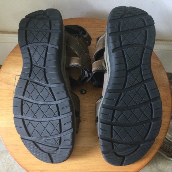 Earth Spirit Shoes Earth Spirit Brown Leather Sandals Mens 9